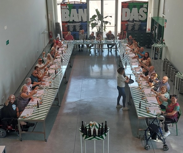 Imagen del grupo en la cata