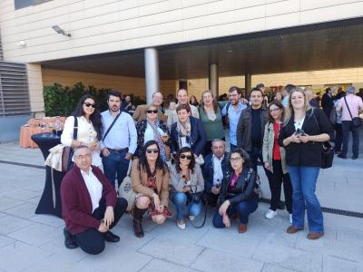 Foto grupal de secretarios generales y adjuntos de Castilla y León en el CRE de Madrid