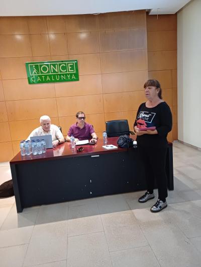 Presidenta CSA SUPO GIRONA con Xavier Grau y Antonio Romero