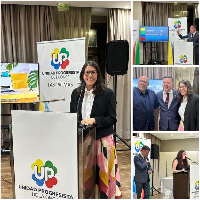 Diferentes fotos de personas más representativas de Unidad Progresista Las Palmas y el alcalde de Gáldar, que estuvieron en la Cena del Progreso.