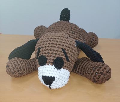 PERRO AMIGURUMI A TRAPILLO