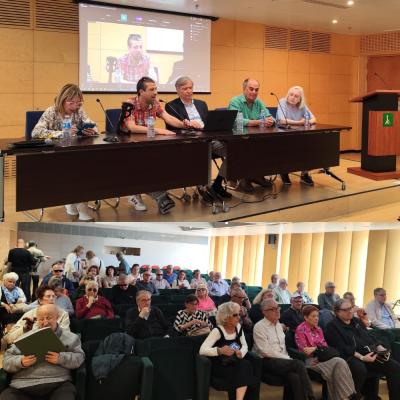 Imagenes de la sala durante la conferencia