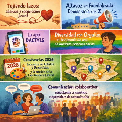 Infografía con un resumen de las principales actividades y proyectos de JUP durante el mes de junio