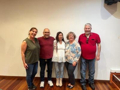 Los 5 compañeros miembros de la candidatura al Consejo Territorial de nuestra agrupacion