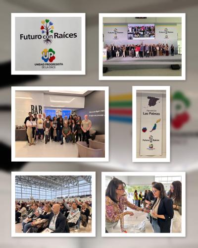Diferentes fotos de la agrupación de Las Palmas en el XII Congreso de Unidad Progresistas