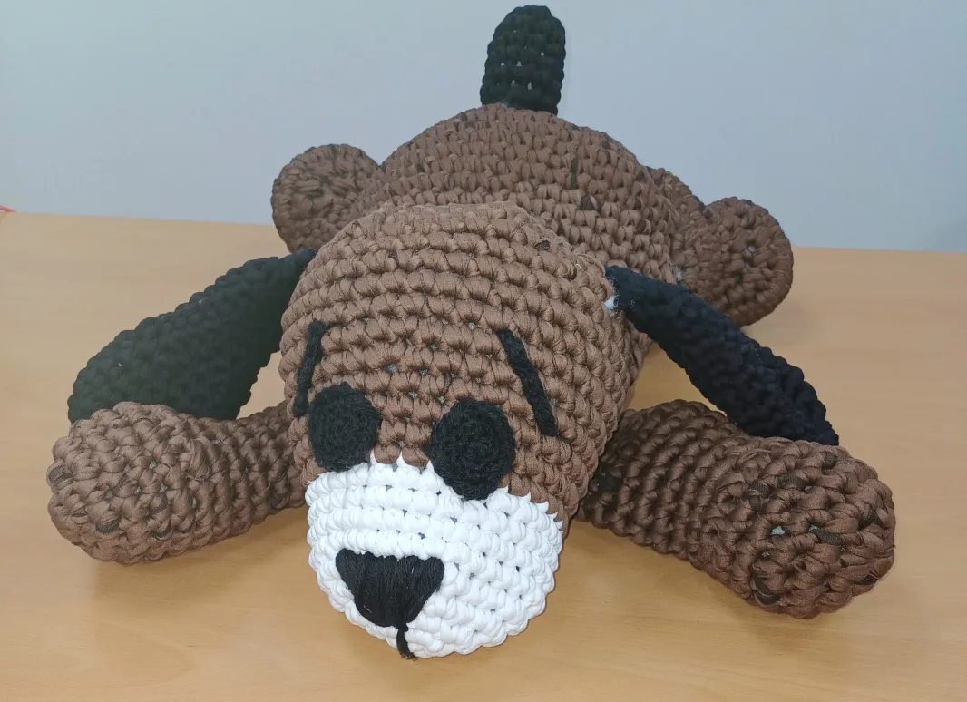 PERRO AMIGURUMI A TRAPILLO