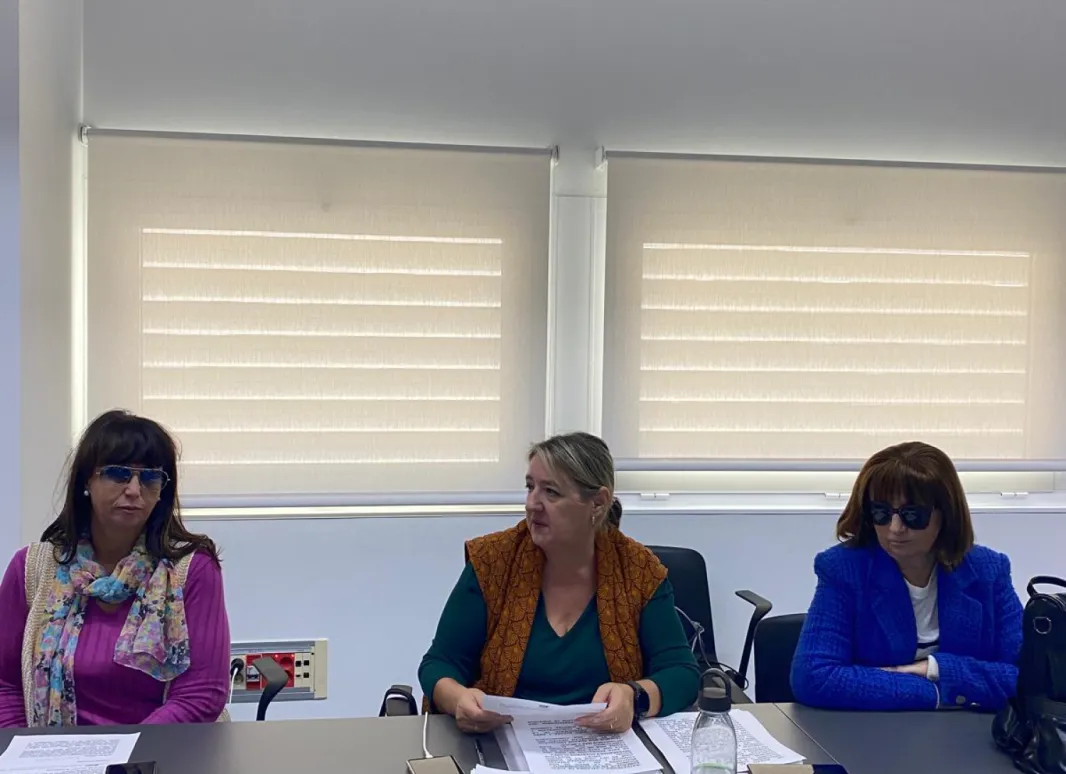 Presidencia y representantes de la Sección de Seniors de Unidad Progresista de la ONCE en Sevilla 