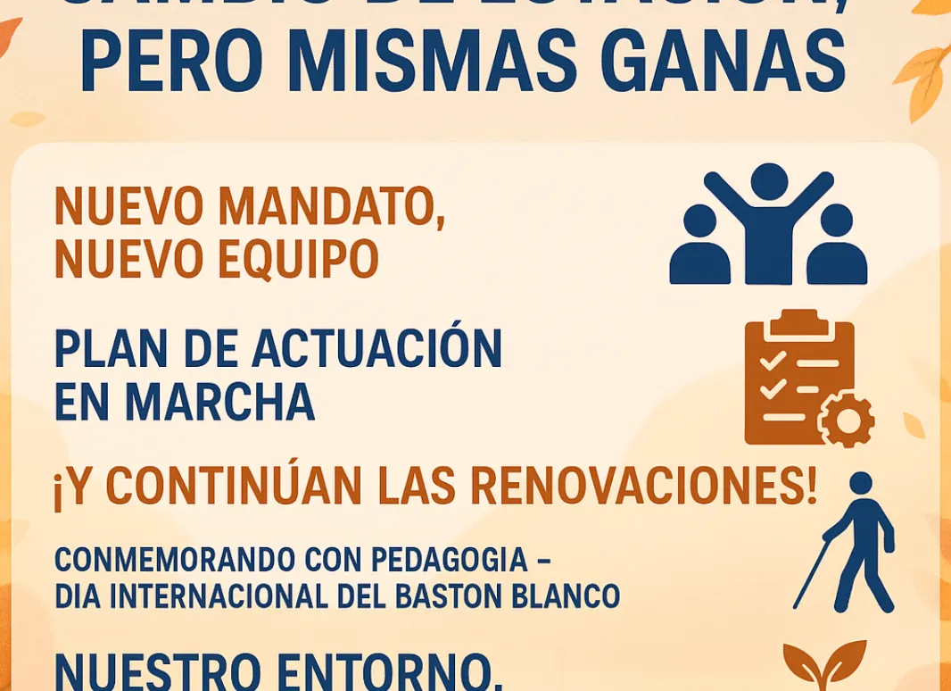 Cambio de estación, equipo renovado, plan en marcha, conmemoración y cuidado del entorno