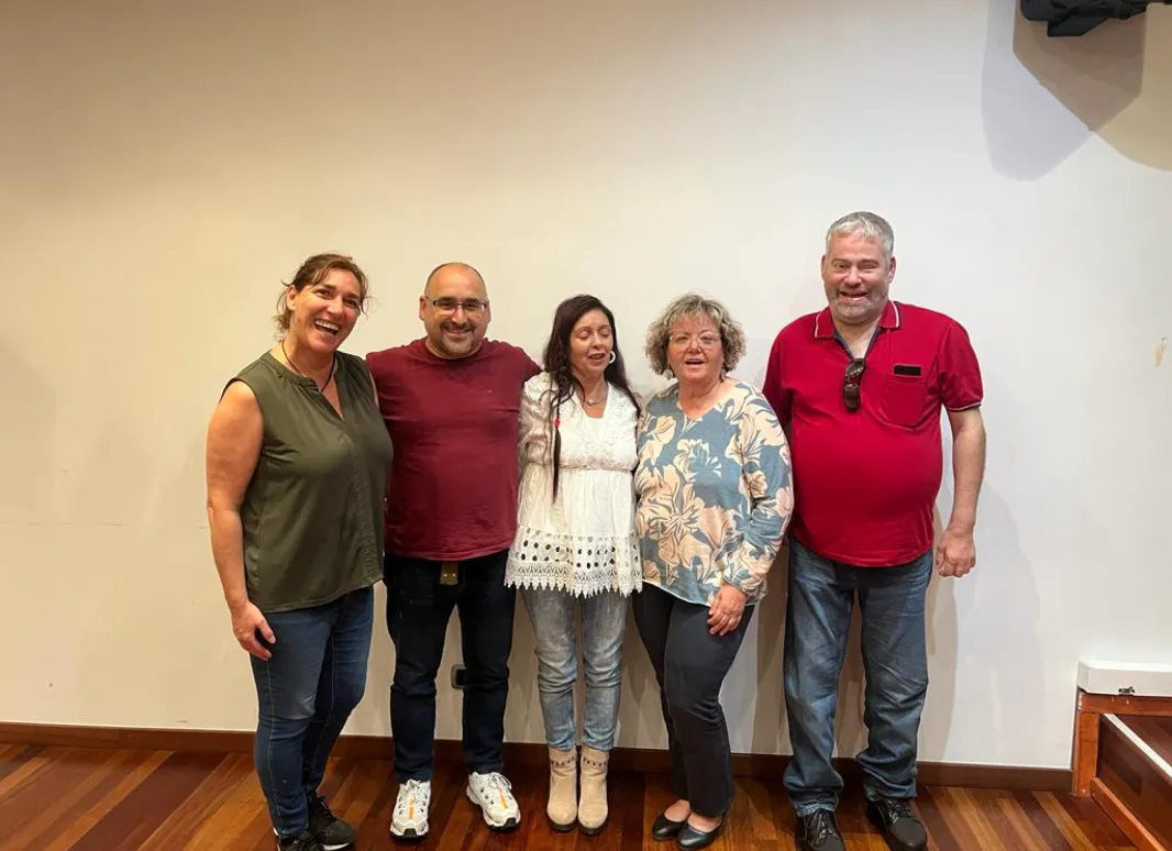 Los 5 compañeros miembros de la candidatura al Consejo Territorial de nuestra agrupacion