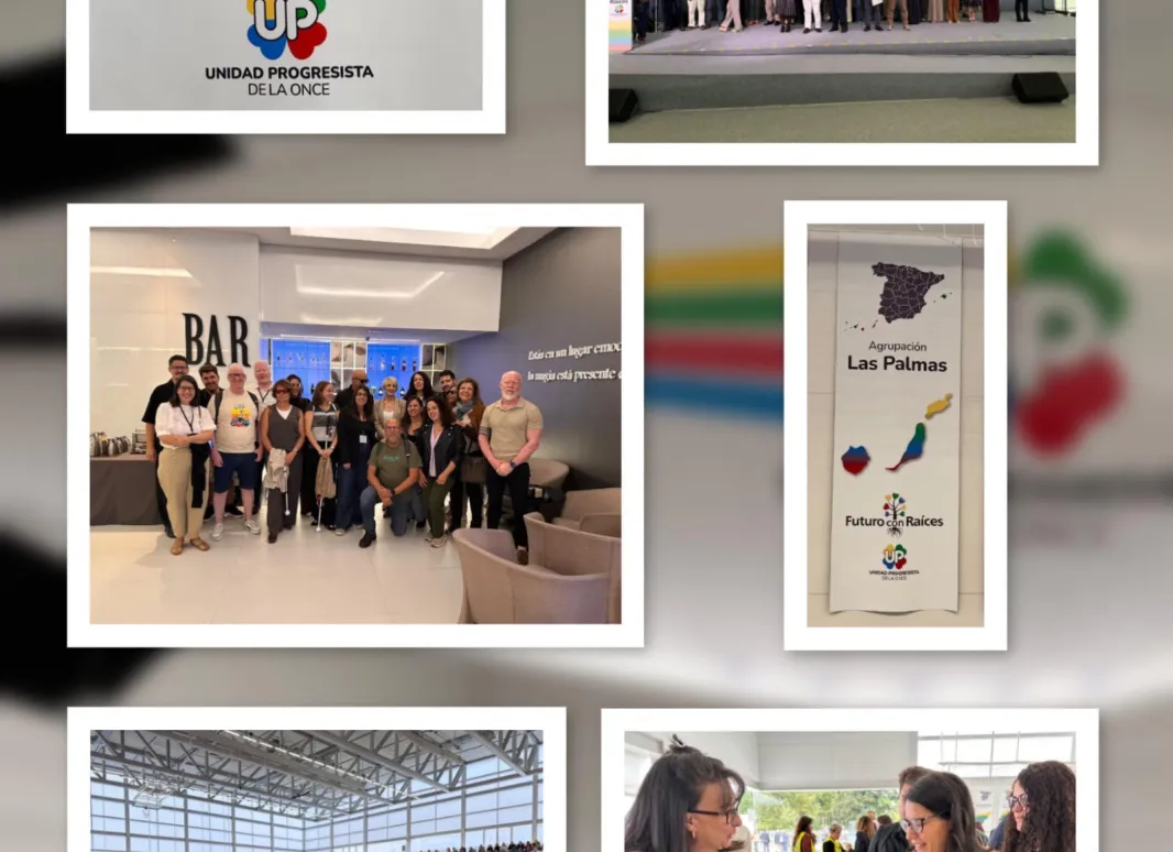 Diferentes fotos de la agrupación de Las Palmas en el XII Congreso de Unidad Progresistas