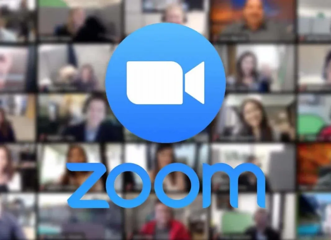 FOTO DE LA PANTALLA DE UNA REUNIÓN DE ZOOM CON LAS CARAS DE LOS Y LAS ASISTENTS Y EL LOGO DEL SOFTWARE