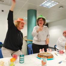 Carmen Lurdes, y Pilar celebraron su cumpleaños
