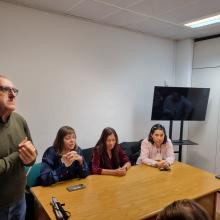 El compañero Blas Iranzo dando la bienvenida a los asistentes