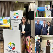 Diferentes fotos de personas más representativas de Unidad Progresista Las Palmas y el alcalde de Gáldar, que estuvieron en la Cena del Progreso.