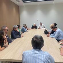 Fotografía en la que se muestra al nuevo equipo de la Comisión de SUPO GIRONA