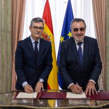 Foto de los firmantes del acuerdo