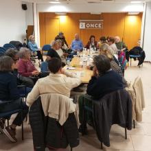 ASISTENTES A LA ASAMBLEA DE SUPO GIRONA EN LA AGENCIA DE BLANES