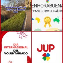 Collage con distintas fotografías referidas al proceso de formación de JUP .jpg