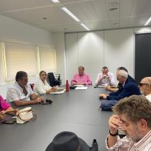 MIembros de la Comisión Ejecutiva de SUPO Sevila en el transcurso de la sesión formativa