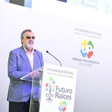 Miguel Carballeda, presidente de UP interviene en el XII Congreso Estatal