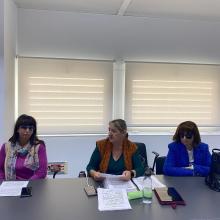 Presidencia y representantes de la Sección de Seniors de Unidad Progresista de la ONCE en Sevilla