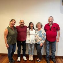Los 5 compañeros miembros de la candidatura al Consejo Territorial de nuestra agrupacion