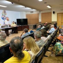 Foto panorámica de los asistentes durante la Asamblea